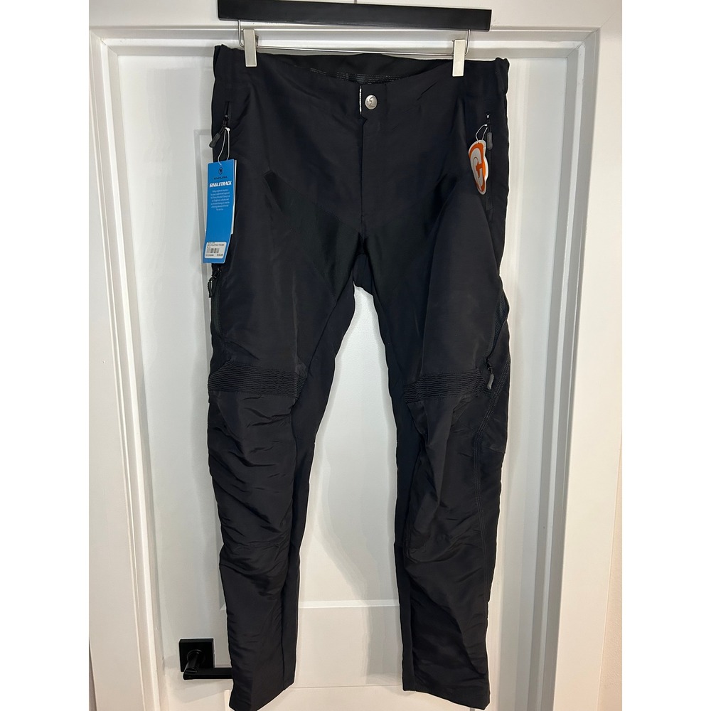 NEW Endura SingleTrack Trouser Mens XL Black Mountain Bike Pants E8073BK/6  MTB